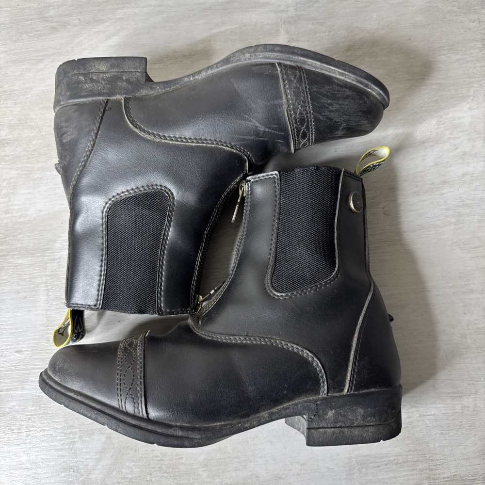 Moretta Action Flex Black Leather Women's Equestrian Riding Boot Size 4 Clio - Picture 3 of 10